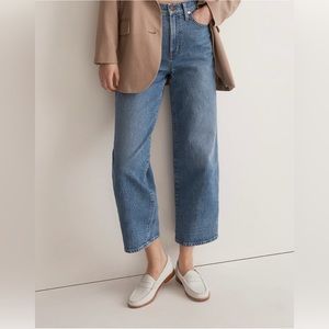 MADEWELL The Petite Perfect Vintage Wide-Leg Crop Jean